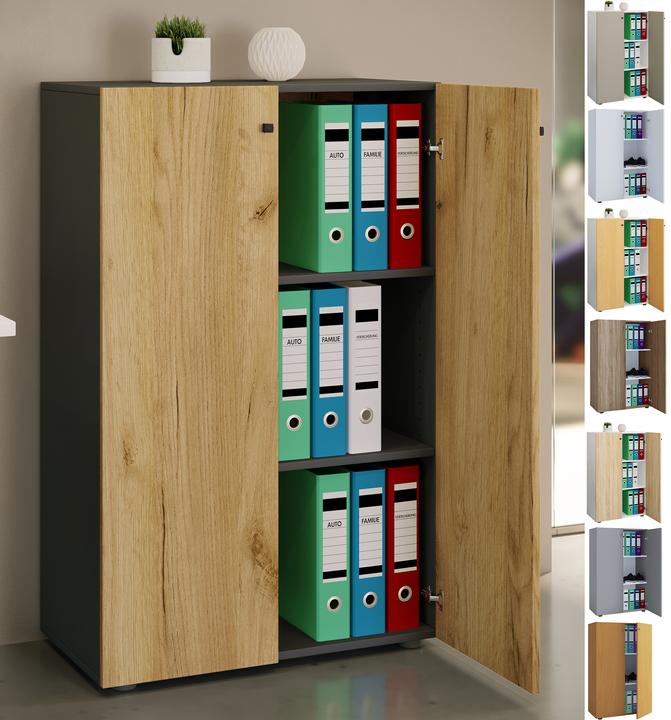 Actual product image VCM Office cabinet Filing cabinet Lona 3 compartments (70 x 111 x 38 cm)