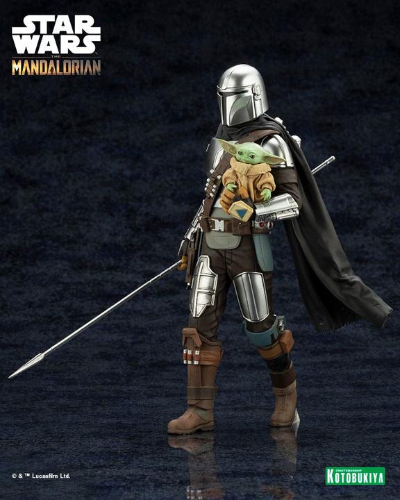 Produktbild Kotobukiya Star Wars The Mandalorian statuette PVC ARTFX 1/10 Mandalorian & Grogu with Beskar Staff 18 cm