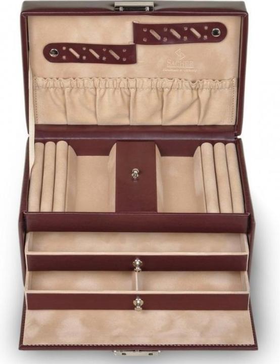 Produktbild Sacher 27.000.290.143 - Schmuckkoffer Eva New Classic, bordeaux