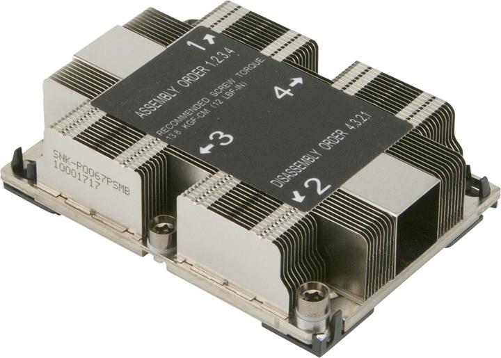 Productafbeelding Supermicro SNK-P0067PSMB: CPU-koeler 1U (25.50 mm)