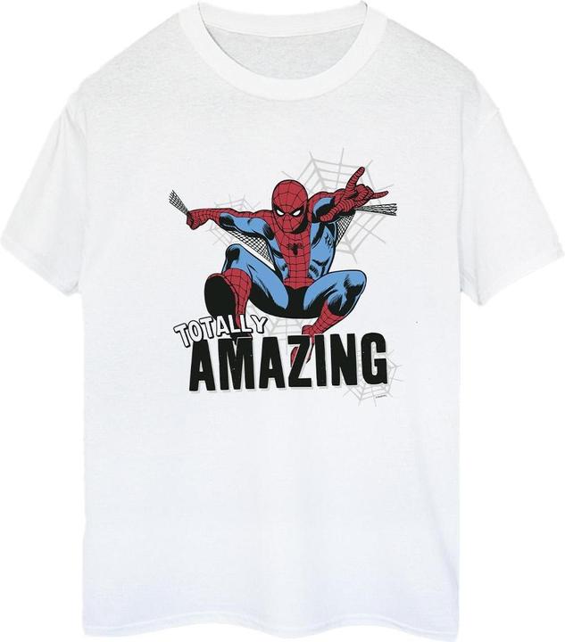 Actual product image Womens/Ladies Spider-Man Amazing Cotton Boyfriend T-Shirt (XXL)