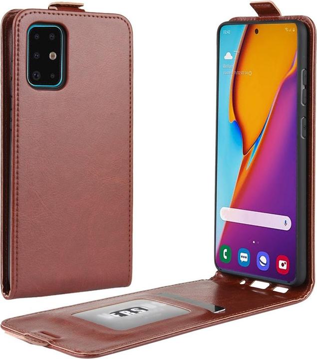 Produktbild Cover-Discount Galaxy S20+ Plus - Klassisches Leder Flip Case vertikal braun (Samsung Galaxy S20+)