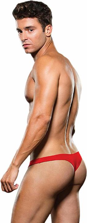 Actual product image Envy Microfiber Lowrise Zip Thong L/XL Red (L, XL)