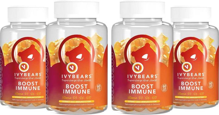 Produktbild IVYBears Boost IMMUNE 4 Pack (4 Stück, Gummies, 600 g)