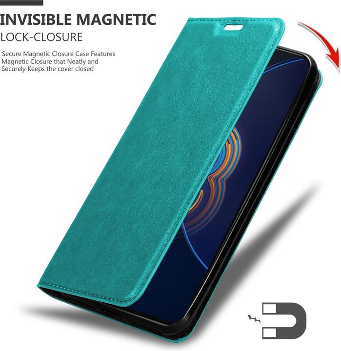 Actual product image Cadorabo Book Invis. Magnet sleeve (Asus Zenfone 8 Flip)