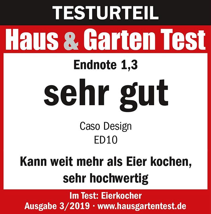 Produktbild Caso ED 10 Eierkocher 8 Eier