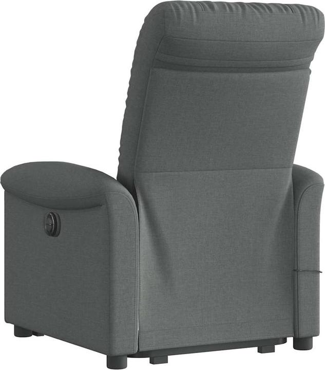 Actual product image VidaXL Massage chair with stand-up aid dark grey fabric