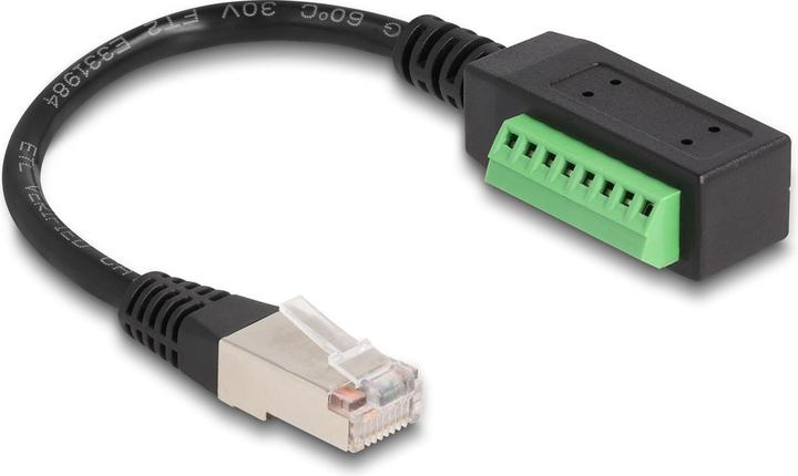 Produktbild Delock Terminalblock - RJ45 Kabel 1 Stück (UTP, CAT5e, 0.22 m)