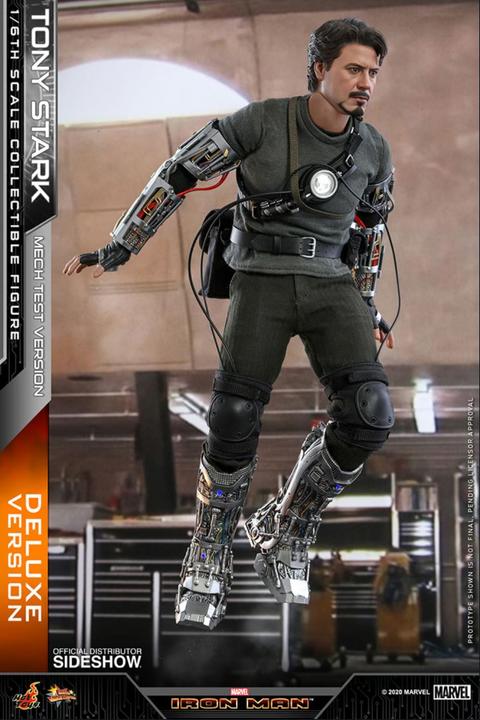 Immagine prodotto Hot Toys Iron Man "Tony Stark - Mech Test - Versione DLX" 1/6 Capolavoro del cinema