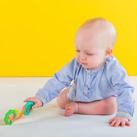 Actual product image Bright Starts Rattle & Shake Barbell™, green
