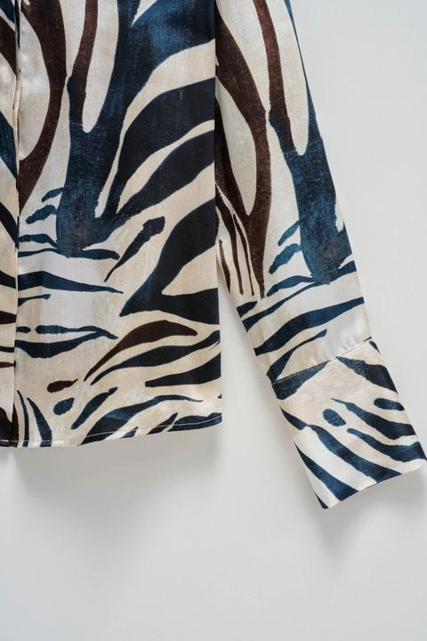 Actual product image Salsa Jeans Long sleeve blouse Satin Basic Shirt (M)