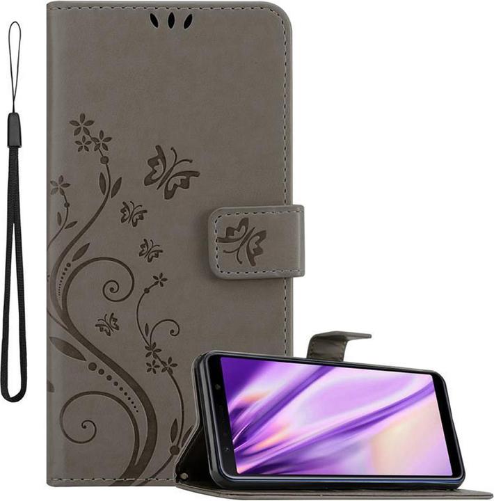 Actual product image Cadorabo Flower Book Cover (Samsung Galaxy A7 (2018))