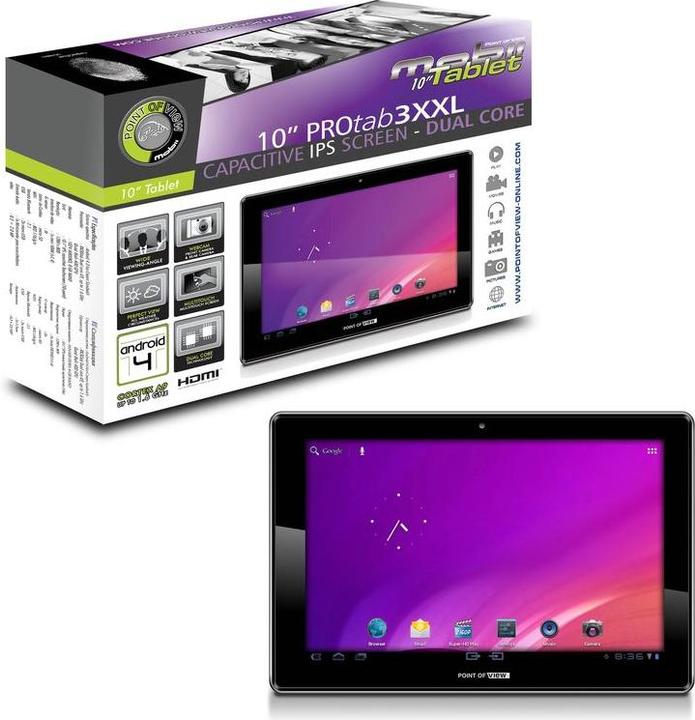 Immagine prodotto Point of View 3 XXL (4G, 10.10", 8 GB, Argento)