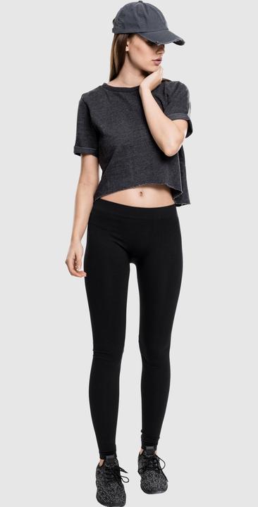 Actual product image Urban Classics Ladies Cropped Burnout Short Sleeve Crew (S)