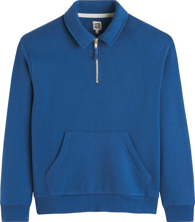 Produktbild La Redoute Collections Sweatshirt mit Polokragen und Reissverschluss (102)