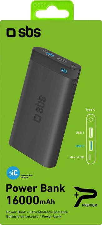 Immagine prodotto SBS Banca di alimentazione USB-C (16000 mAh, 59.20 Wh)