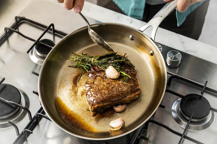 Immagine prodotto Tefal Padella in acciaio inox Jamie Oliver Cook Smart (24 cm, Padella per friggere, Acciaio inossidabile)