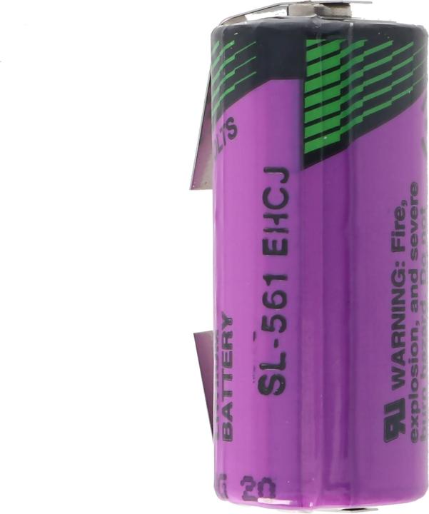 Actual product image Tadiran Battery SL-561, 2/3 AA with solder tab U-shape (1 pcs., AA, 1100 mAh)