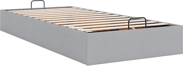 Actual product image VidaXL Ottoman bed without mattress Light grey 160x200 cm fabric (160 x 200 cm)