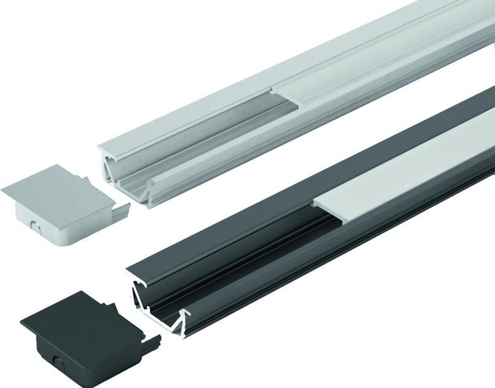 Actual product image Halemeier LED recessed/mounted profiles ChannelLine G2 with light screen