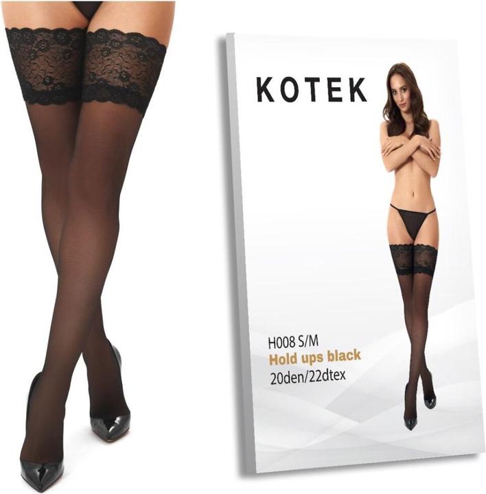 Productafbeelding Kotek KO H008 hold ups zwart 20den S/M (S/M)