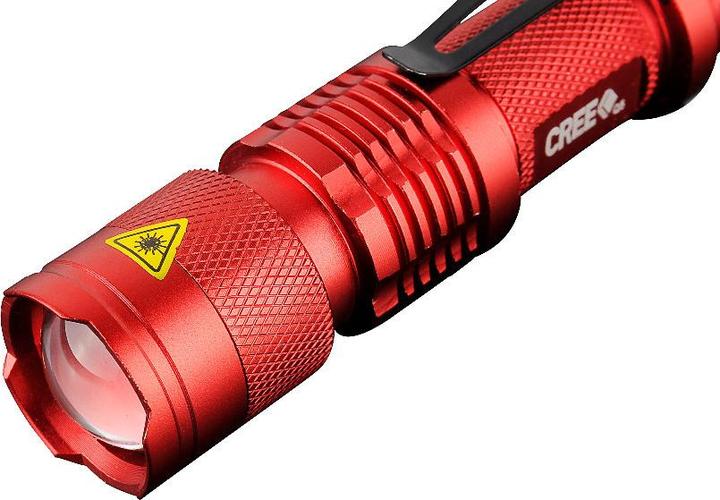 Actual product image JTI LED torch CREE Ultrafire - Red (13.40 cm, 300 lm)