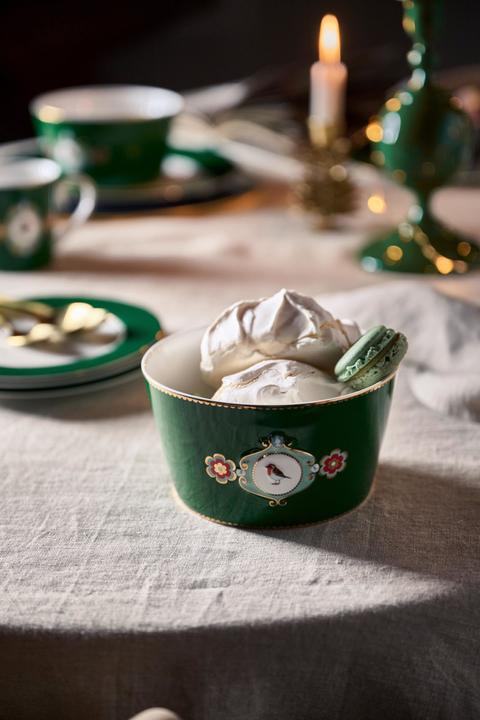 Produktbild PIP Studio Love Birds Medallion Bowl dunkelgrün 15cm (15 cm, 1 x)