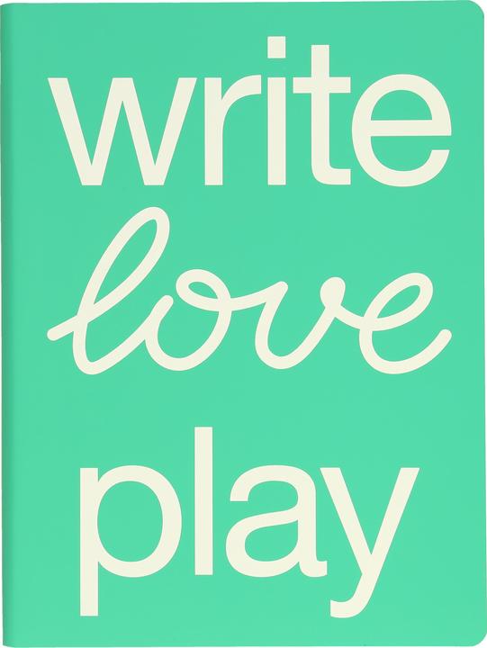 Nuuna Graphic L, Write Love Play (22 x 16.5 cm, Gepunktet, Weicher Einband)