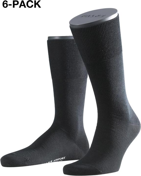 Produktbild Falke 6-Pack Airport black (6er Pack, 39 - 40)