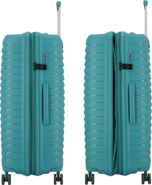 Actual product image D&N Travel Line 4500 4-wheel trolley L 75 cm with expansion fold (100 l, L (90 - 115l))
