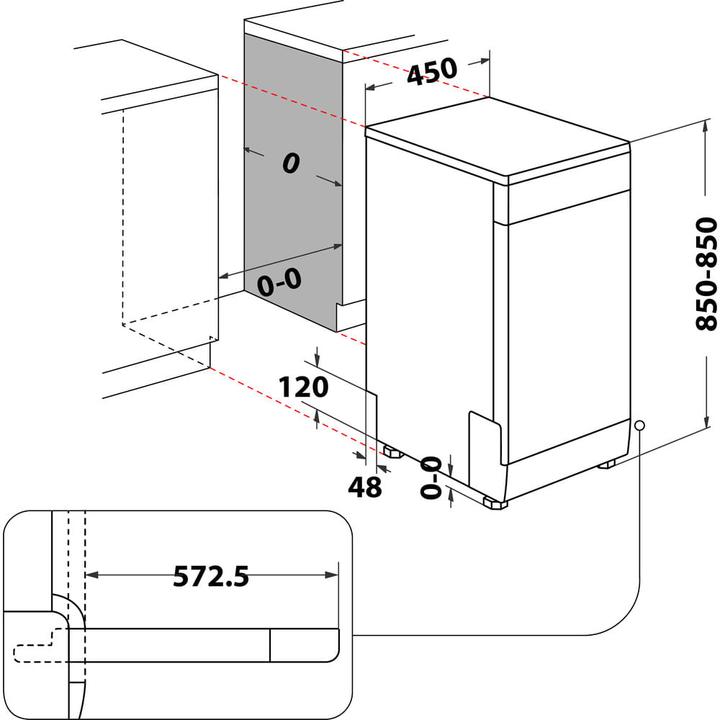 Immagine prodotto Whirlpool WSBO 3O34 PF X
