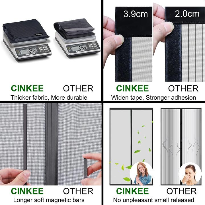 Image du produit Mara Vital Protection magnétique contre les insectes pour porte de terrasse, installation adhésive (210 x 90 cm)