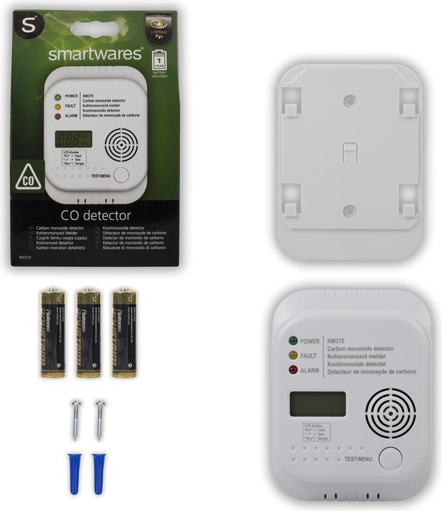 Produktbild Smartwares Gasmelder RM370 SW batteriebet