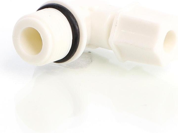 Actual product image Naturewater Jaco-Fitting with 16.41 mm (3/8") External Thread and 90° Angle for Osmosis Hoses (6.35 mm)
