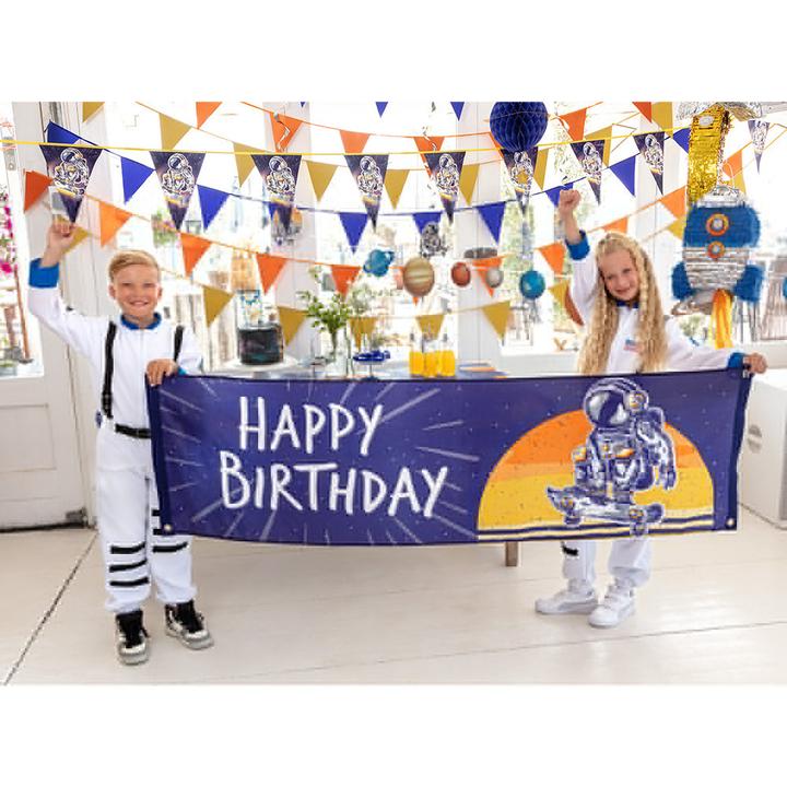 Image du produit Boland Polyester Banner Space 'Happy Birthday' 50 x 180 cm