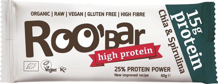 Immagine prodotto Roobar Chia & Spirulina Protein Raw Food Bar Organic (1 pz., 60 g)