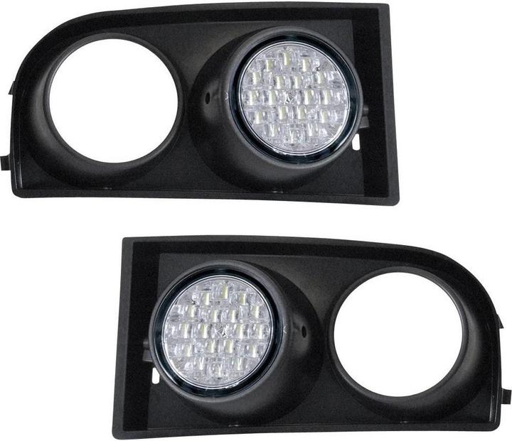 Actual product image Dino LED daytime running lights grille inserts for VW Golf 5