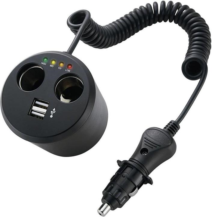 Conrad Components 2fach Verteiler USB für Getränkehalter