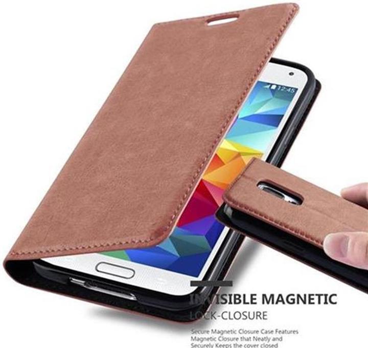 Actual product image Cadorabo Book Invisible Magnet Cover (Samsung Galaxy S5, Samsung Galaxy S5 Neo)