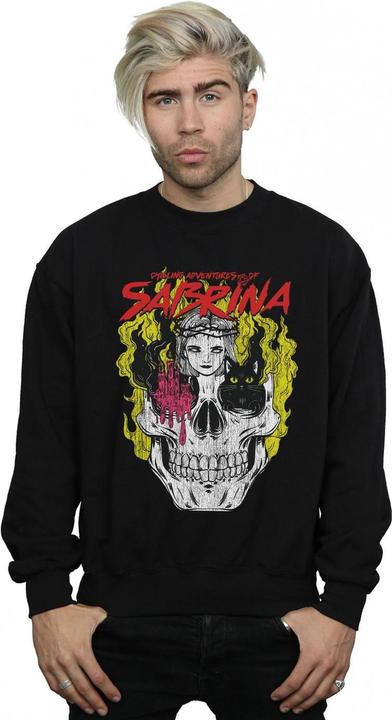 Actual product image Chilling Adventures of Sabrina Mens Icon Skull Sweatshirt (XL)