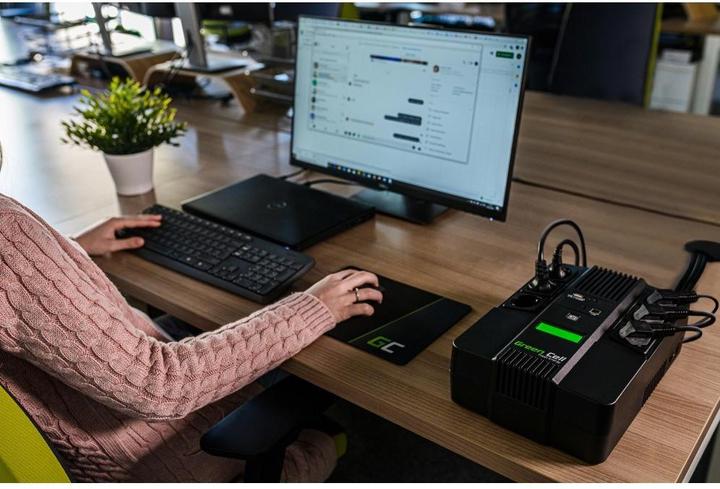 Produktbild GreenCell Cell UPS06 Unterbrechungsfreie Stromversorgung (USV) Line-Interaktiv 999 VA 6 AC-Ausgänge (360 VA, 600 W, Line-Interaktiv USV)