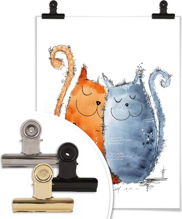 Produktbild Trenddeko Hagenmeyer - Verliebte Katzen (40 x 50 cm)