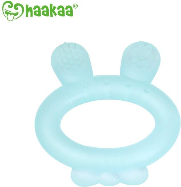 Image du produit Haakaa Anneau de dentition Oreille de lapin - Bleu