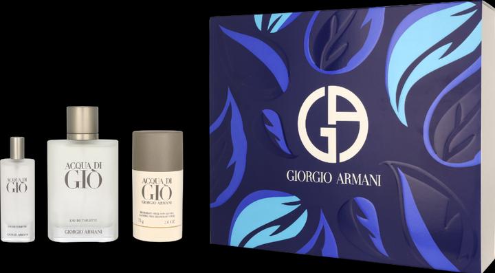 Actual product image Giorgio Armani Acqua di Giò Homme Set Eau de Toilette 100ml + Deodorant Stick 75ml + Travel Size 15ml (Fragrance set)