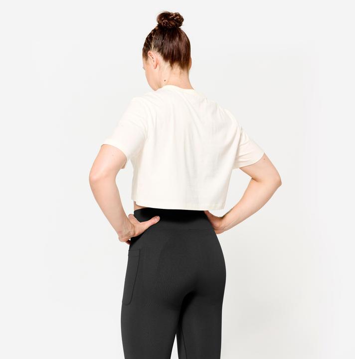 Image du produit Domyos Women's Loose Fit Weight Training Crop Top - White (XL)
