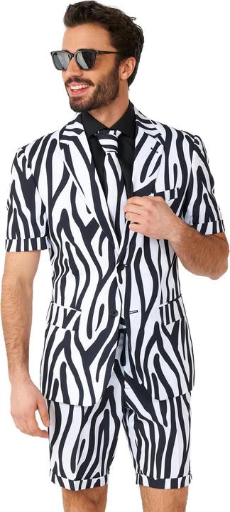 Produktbild OppoSuits Shorts Suit Zazzy Zebra Anzug - Sommer Kostüm (56)