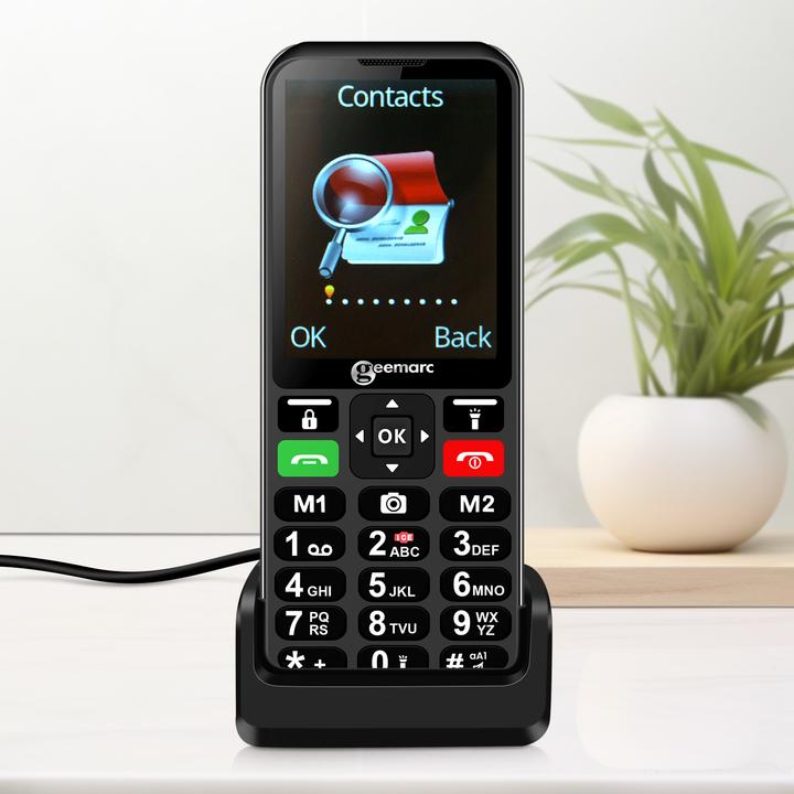 Produktbild Geemarc CL8600 Seniorenhandy 4G mit grossem Display und Kamera, schwarz (2.80", 4G)