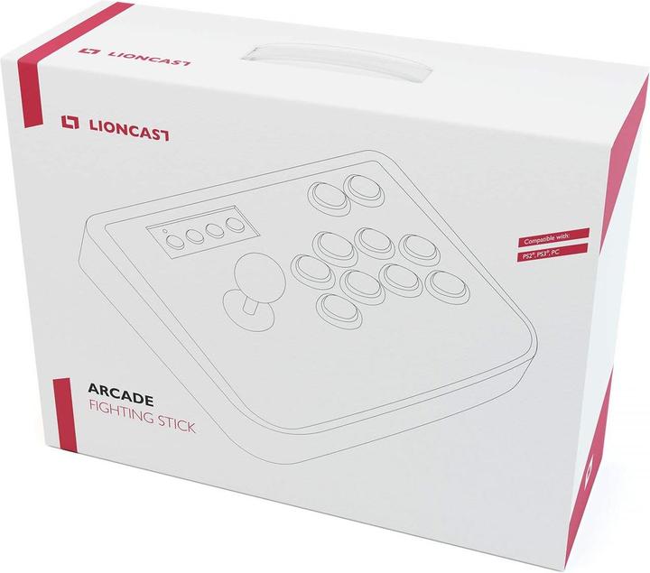 Actual product image Lioncast Retro Arcade Fighting Stick (PS2, PS3, PC)