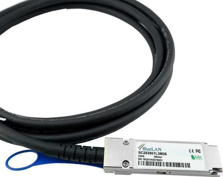 Produktbild CBO Huawei QSFP28-DAC-0.5M kompatibles BlueLAN DAC QSFP28 SC282801L0.5M30