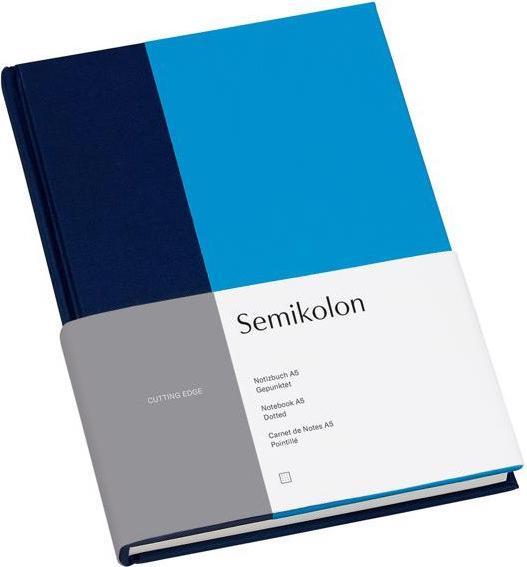 Actual product image Semikolon Notebook A5 dotted marine aqua